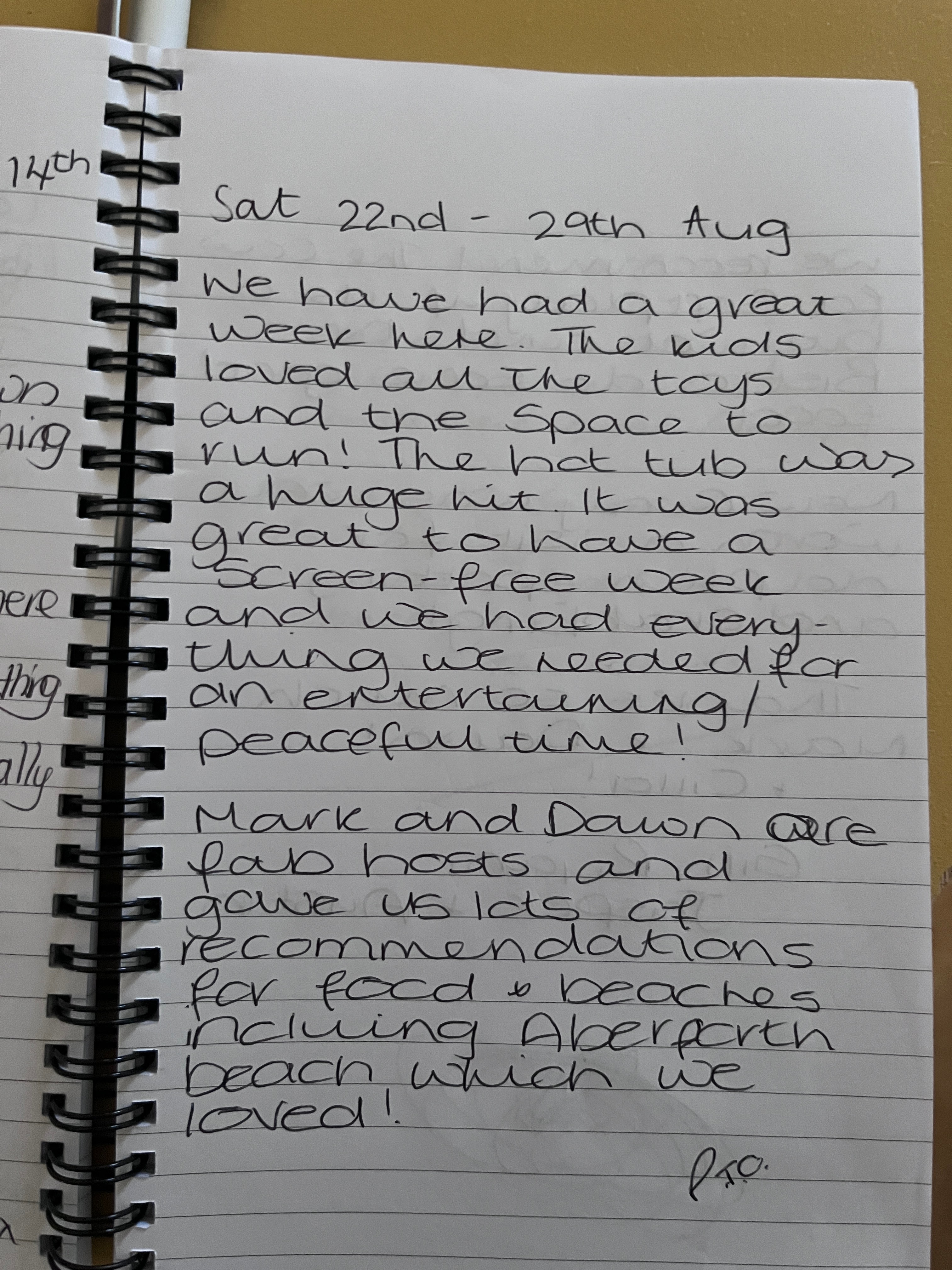 Guest review page
