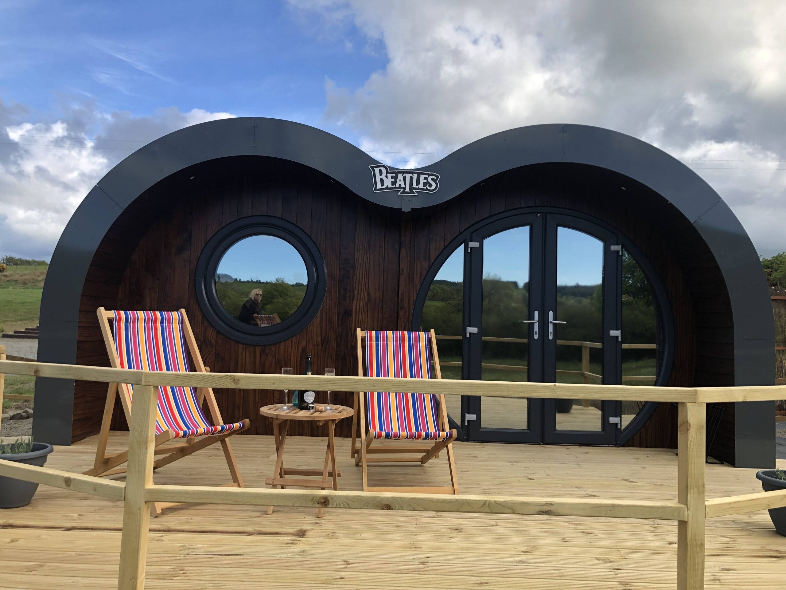 Beatles pod decking area